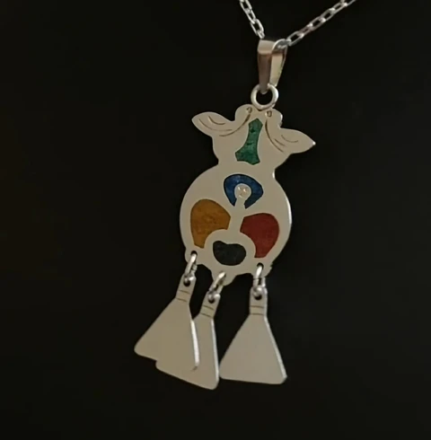 Collar Mapuche Pillán con Piedras Preciosas