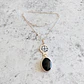 Collar Mapuche Kultrún con Obsidiana - Miniatura 2