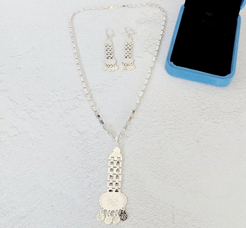 Conjunto Collar y Aros Sikill  Mapuche - Epuwe