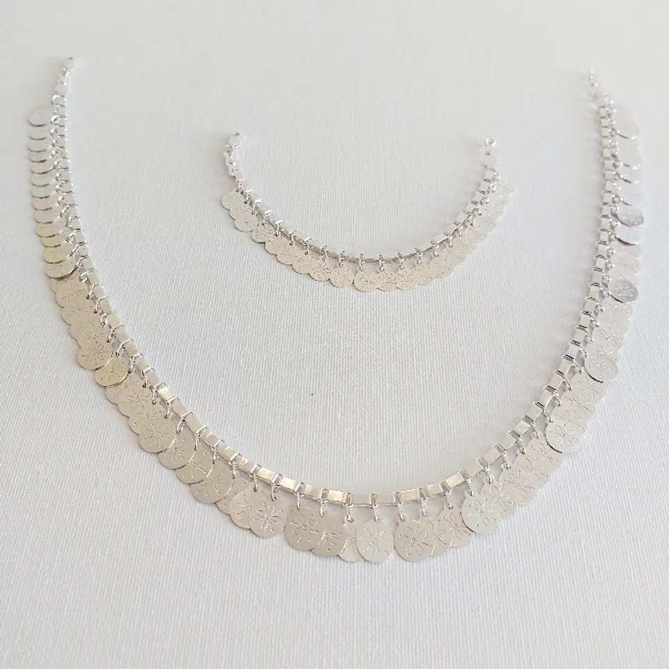 Conjunto Cadena y Pulsera Diseño Trarilonko 2