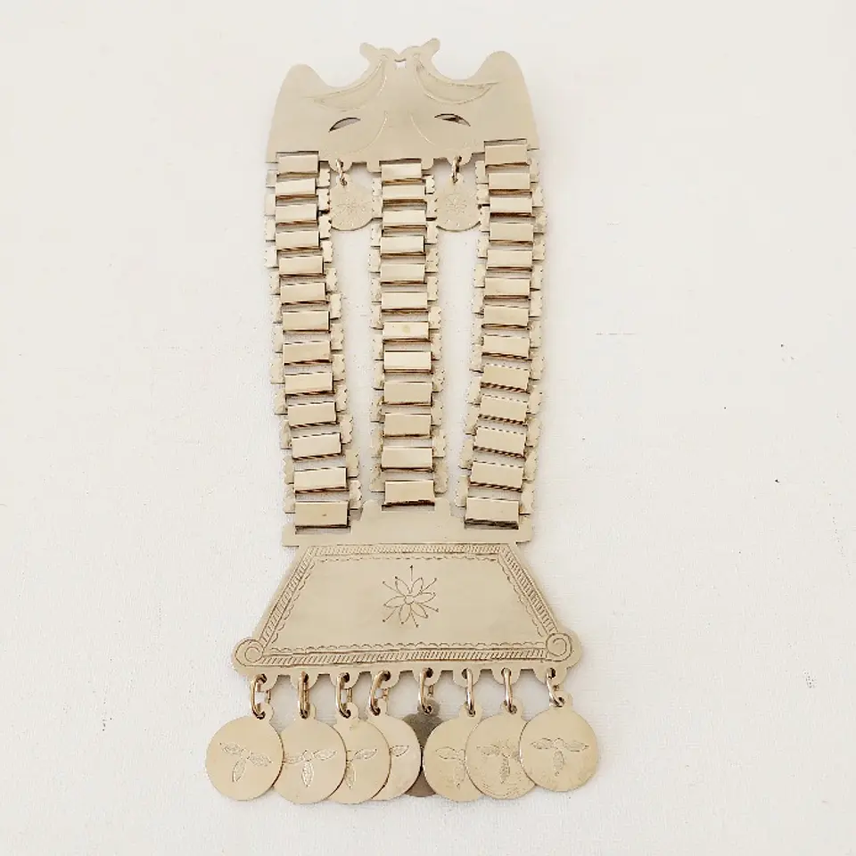  Prendedor Mapuche Sikill Trapelakucha en Metal Alpaca 2