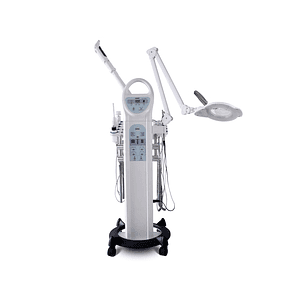 Vapozono Ultrasonido Altafrecuencia Galvanica Brush Spray Lupa Cosmetologica 9 en 1