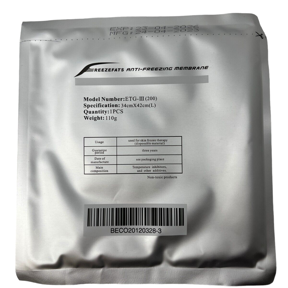 Membranas Criolipolisis pack de 10