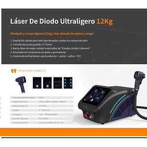 Laser Diodo Depilador 4 longitudes 