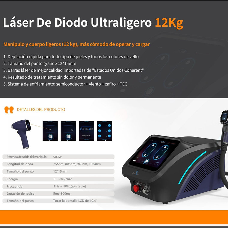 Laser Diodo Depilador 4 longitudes  2
