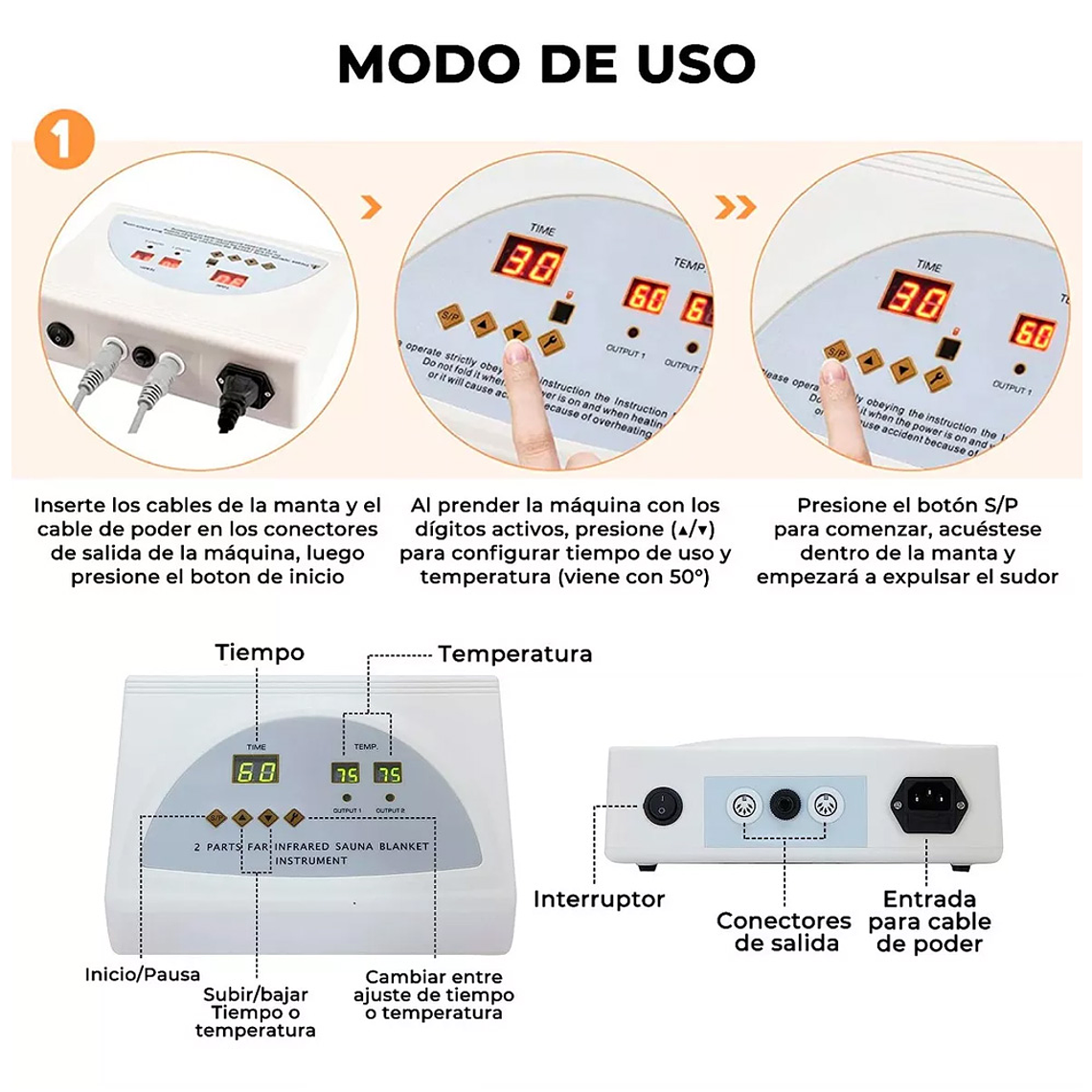 Manta Térmica Infrarrojo Quemadora Sauna 3