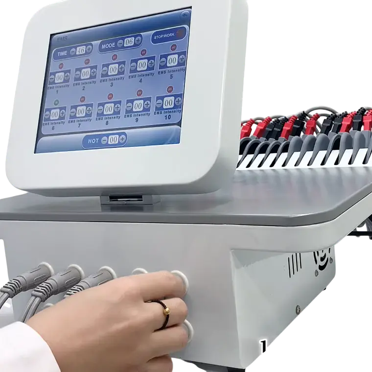 Máquina de Electroestimulación Profesional 10 Canales + Infrarrojo y Vacuum Táctil 2