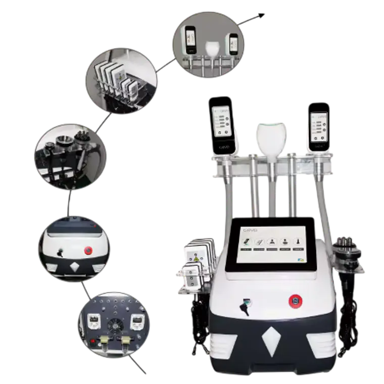 Máquina de Criolipólisis Profesional 5 en 1 Multifunción + Lipoláser + Cavitación + RF 5