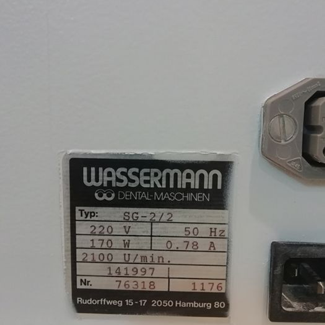 Aspirador dentário wassermann 4