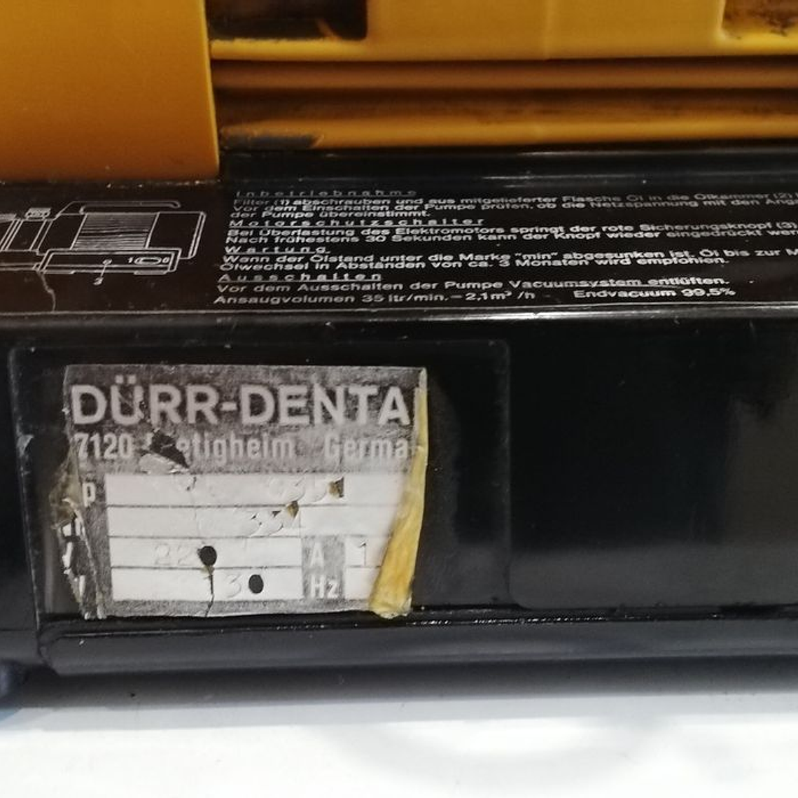 Bomba de vacuo dentária 4