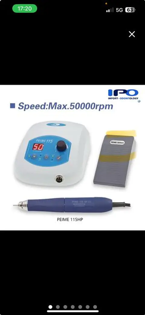 Micromotor inducao 50.000 rpm