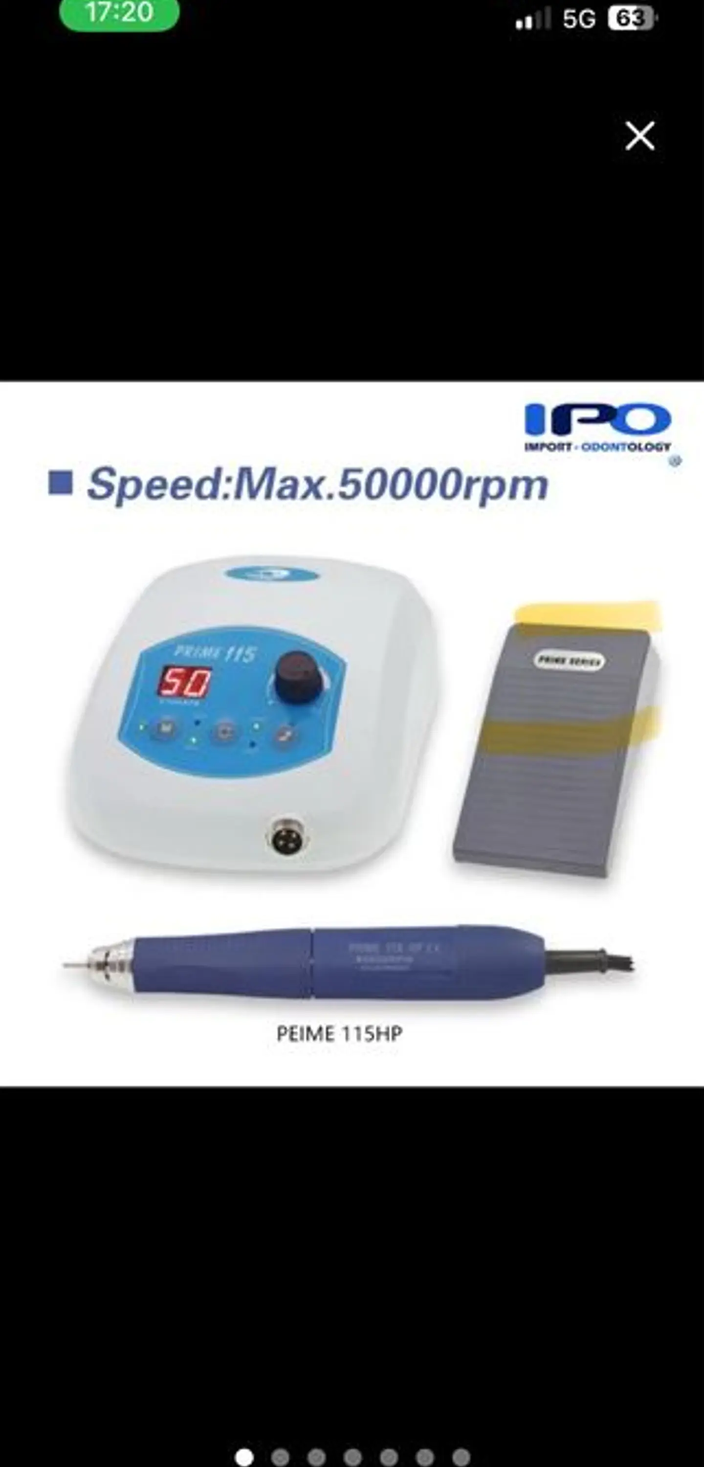 Micromotor inducao 50.000 rpm 1