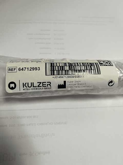 LAMPADA FOTOPOLIMERIZADOR KULZER UNIX XS 64712993