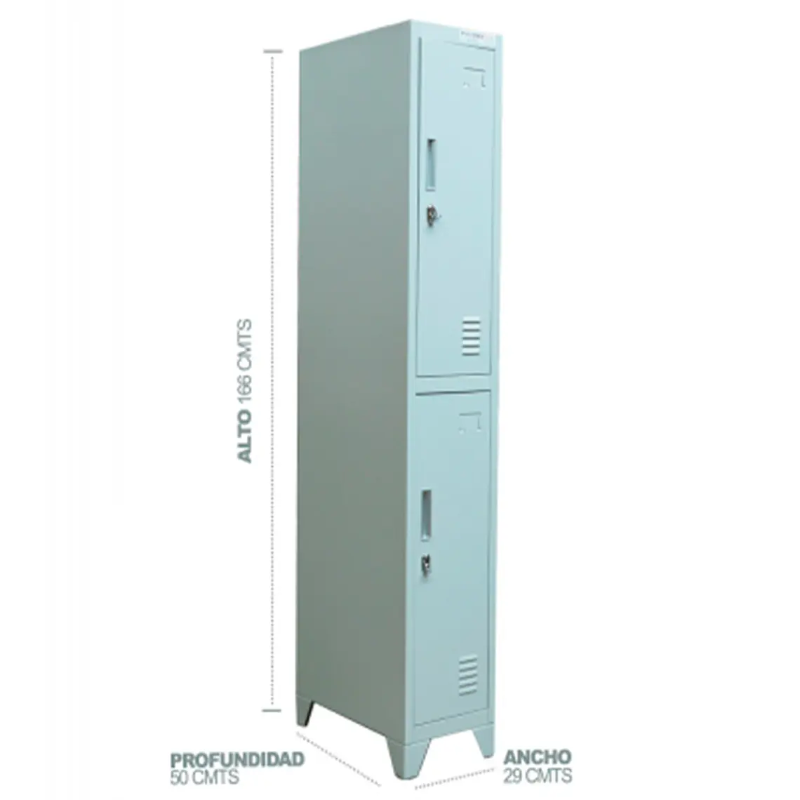 Lockers Metalico 2 Casilleros 8
