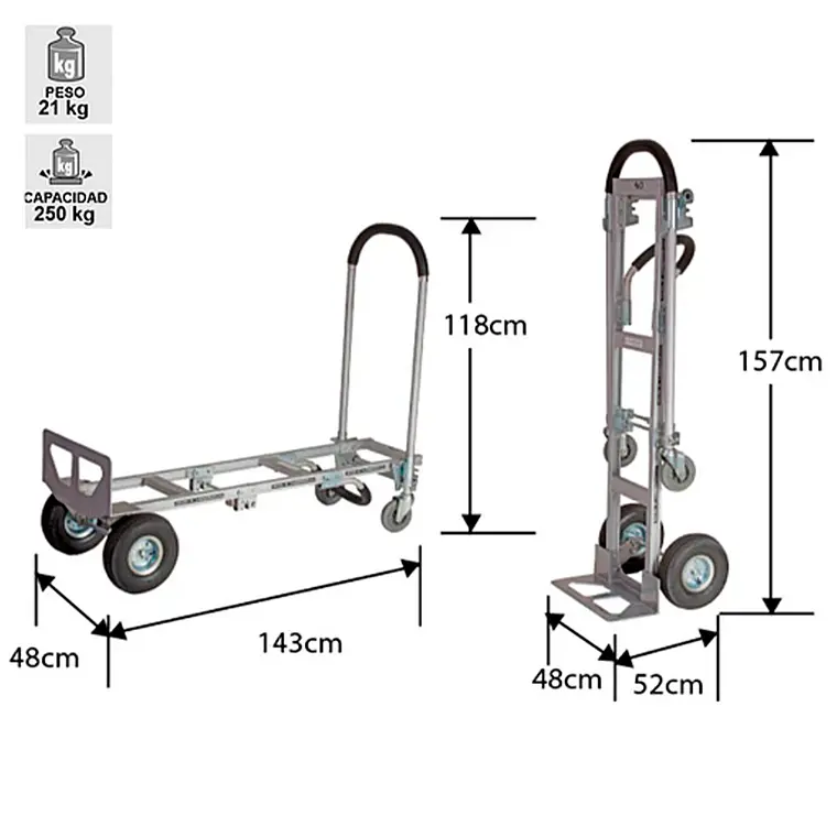 Carro Aluminio Dual 130 5