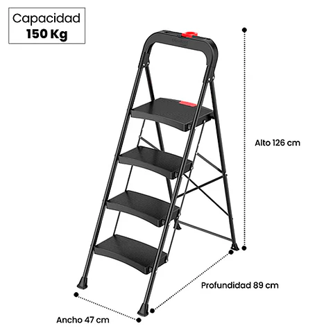Piso Escalera Plegable 4p Luxury