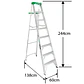 Esc. Aluminio Tijera 2.44m - Miniatura 3