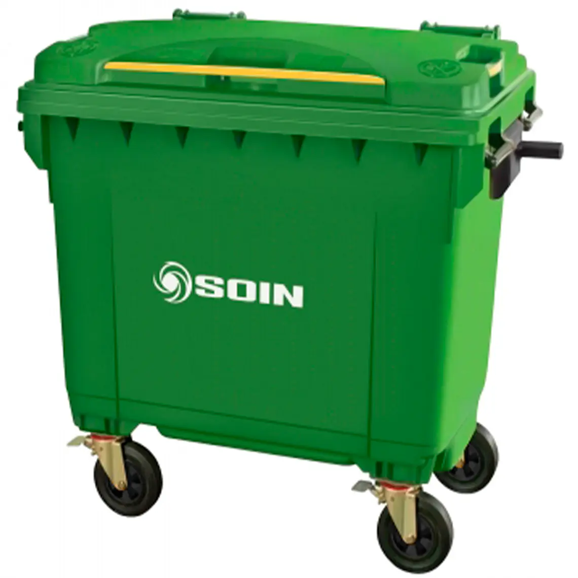 Contenedor De Basura 660l Verde 1