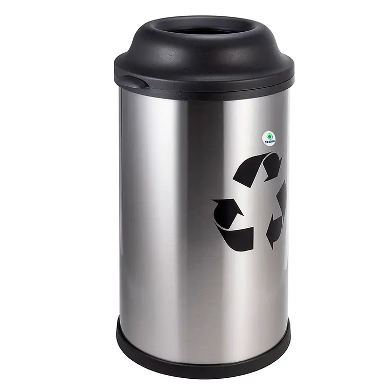 Basurero Acero Inox Soin 50l Abierto 3