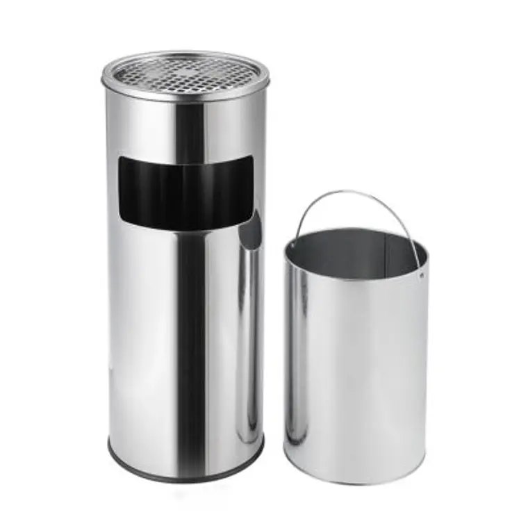Basurero Cenicero Acero Inox Soin 18l 4
