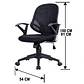 Silla Ejecutiva Basic Base Nylon Giratoria - Miniatura 2