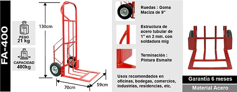 Yegua Acero Jumbo 400 Kg.