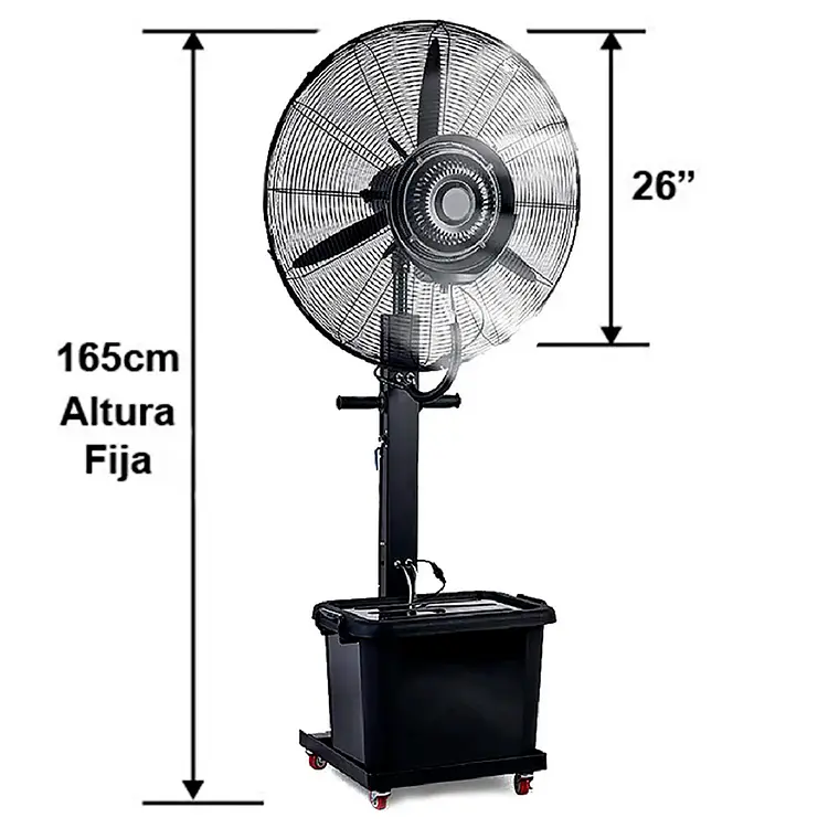 Ventilador 26' Pedestal Con Nebulizador 2