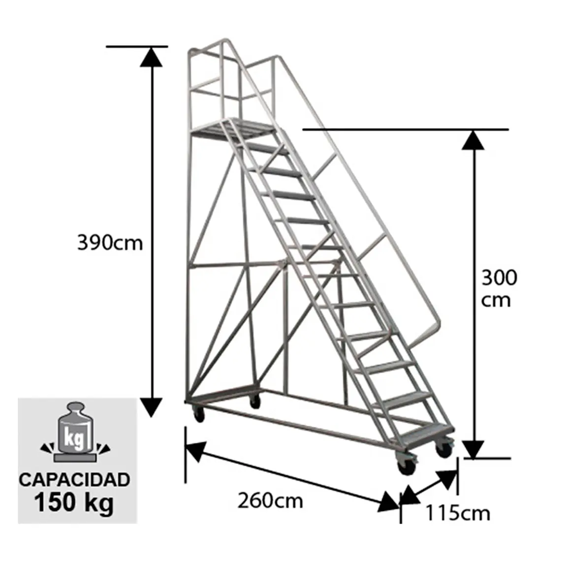 Escalera Tipo Avión 300m 2