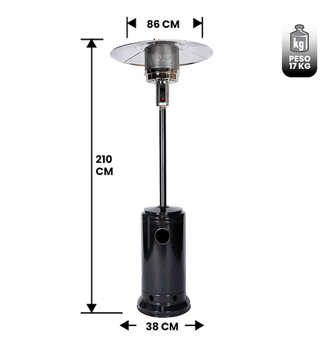 Estufa Calefactor Exterior Sombrero 13 Kw