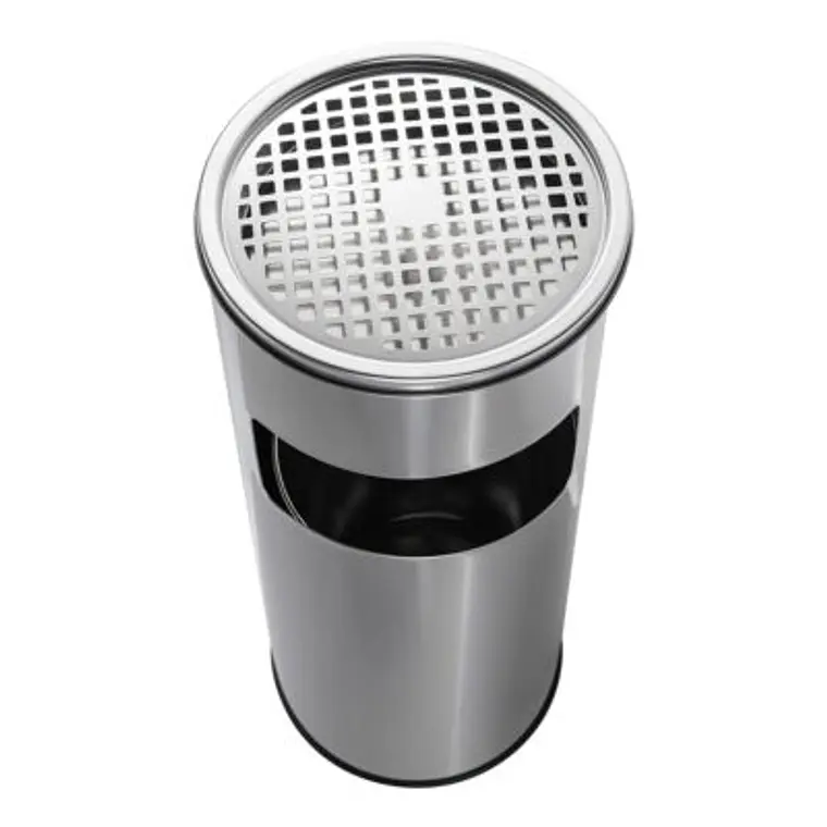 Basurero Cenicero Acero Inox Soin 18l 3