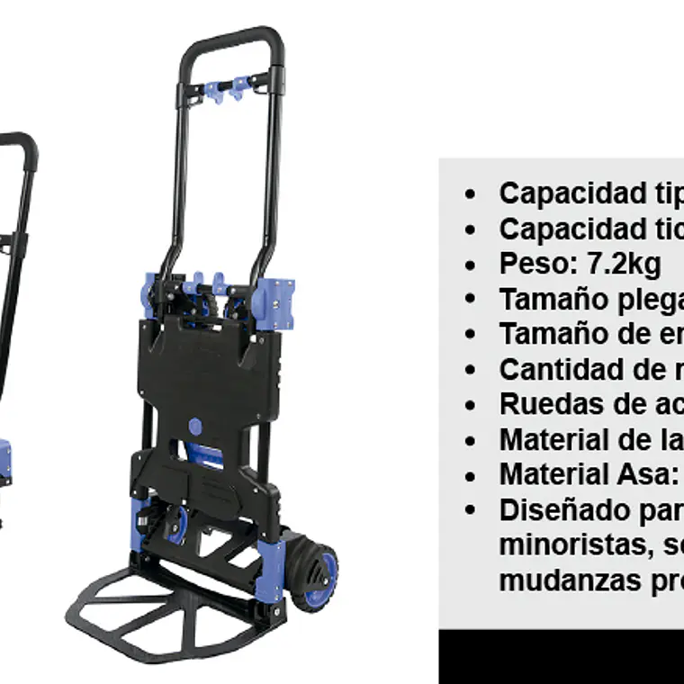 Carretilla De Mano Convertible 80 Kg 7