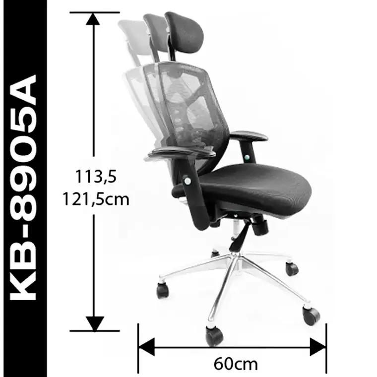 Silla Gerencial Base Aluminio - Ergonomica 2