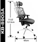 Silla Gerencial Base Aluminio - Ergonomica - Miniatura 2