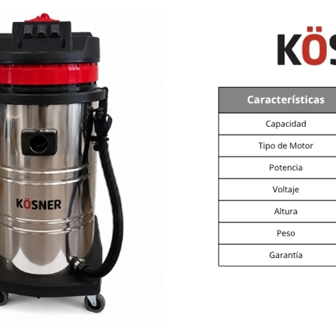 Aspiradora Polvo/agua 80l 2