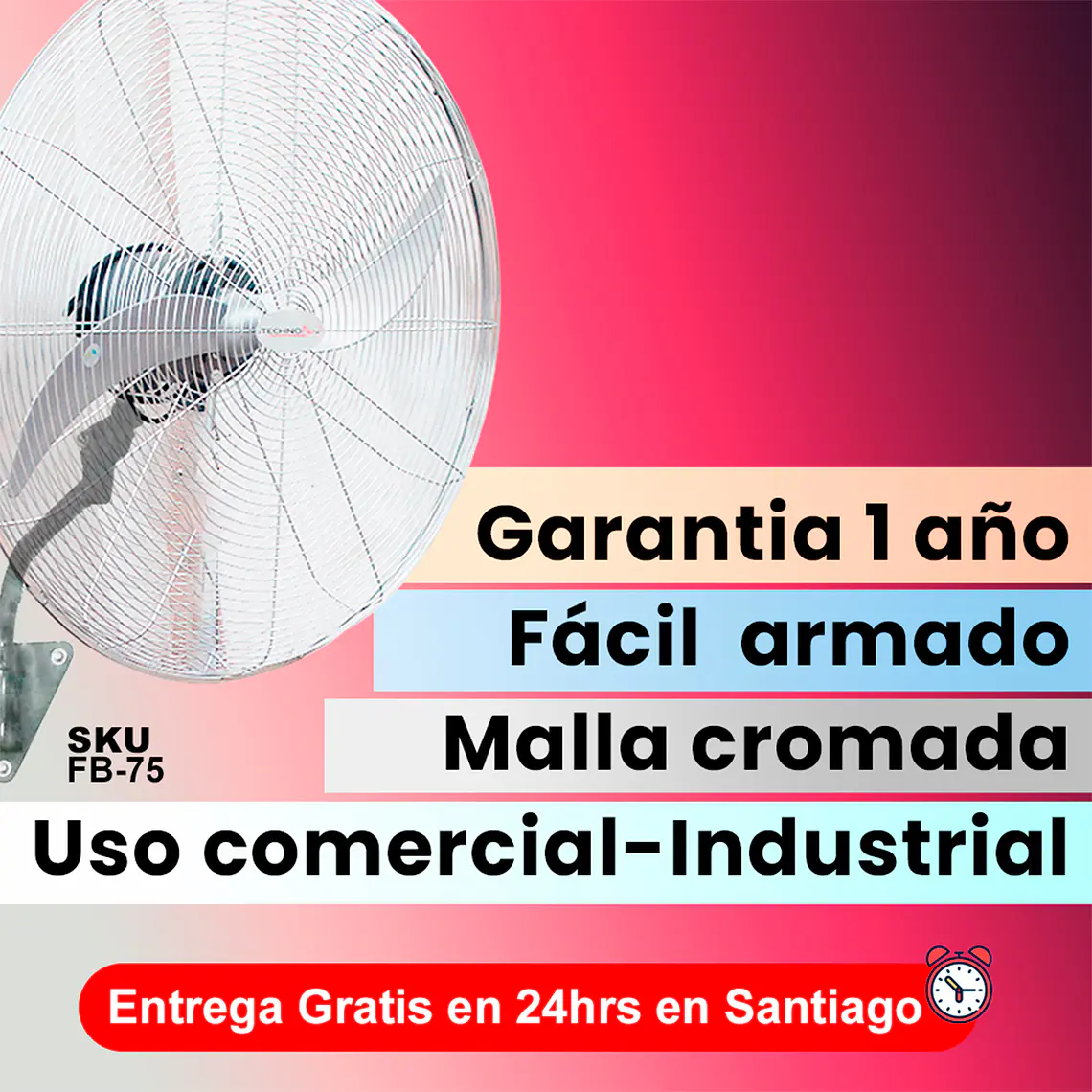 Ventilador 30' Industrial De Muro 3