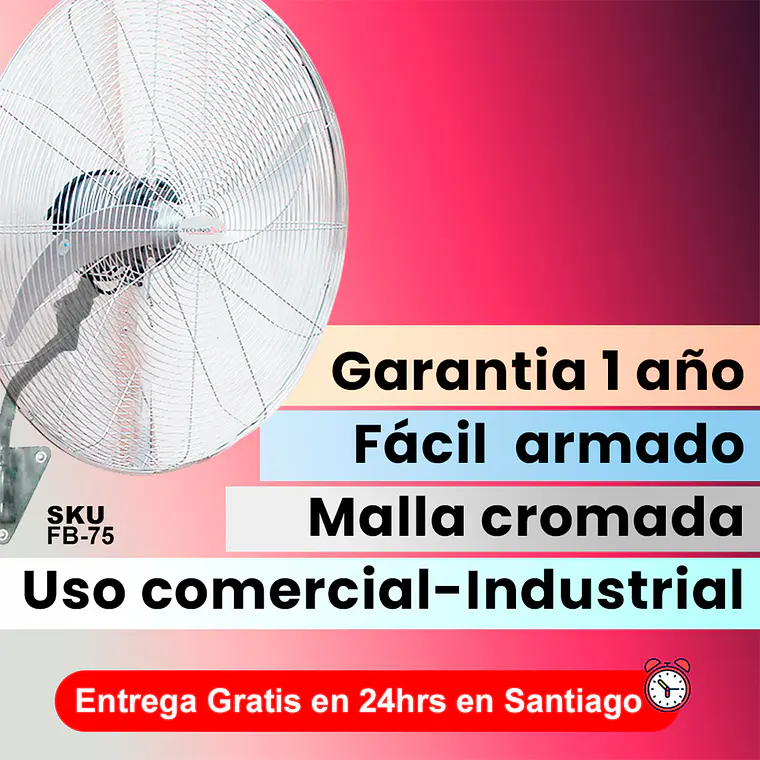 Ventilador 30' Industrial De Muro 3