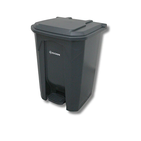 Basurero Plastico 50l Gris