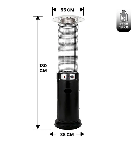 Estufa Calefactor Exterior Tubular 13 Kw