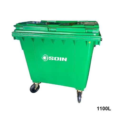 Contenedor De Basura 1.100l Verde