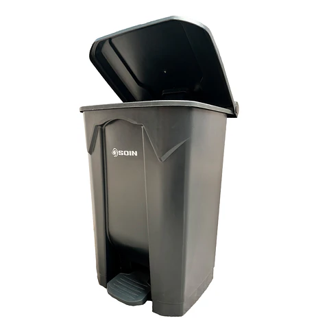 Basurero Plastico 80l Gris
