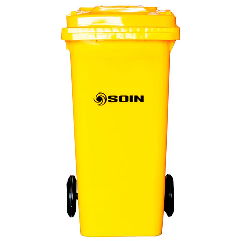Contenedor De Basura 120l Amarillo