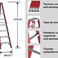 Esc. F. Vidrio Tijera Doble Acceso 2.43m - Miniatura 4
