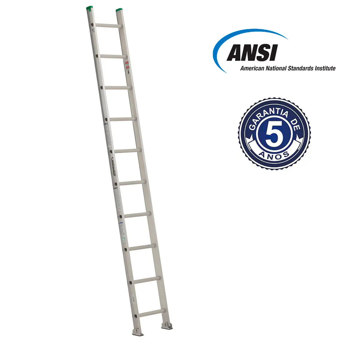 Esc. Aluminio Recta Simple 3.05m 4