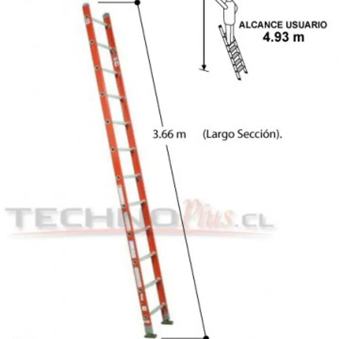Esc. F. Vidrio Recta 3.66m 6