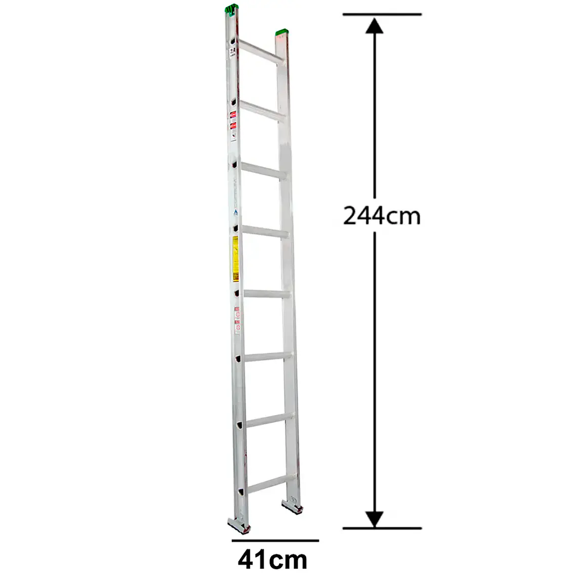 Esc. Aluminio Recta Simple 2.44m 7