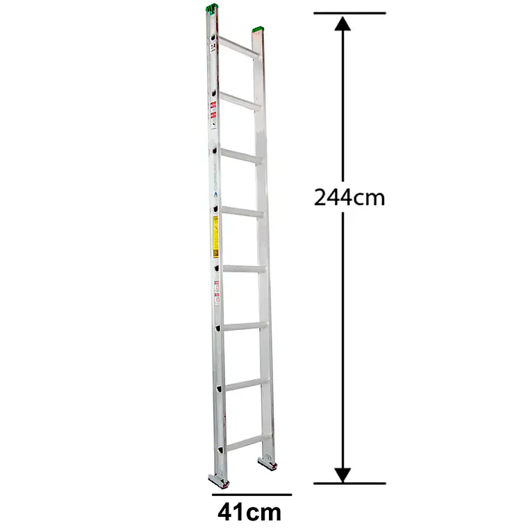 Esc. Aluminio Recta Simple 2.44m 7