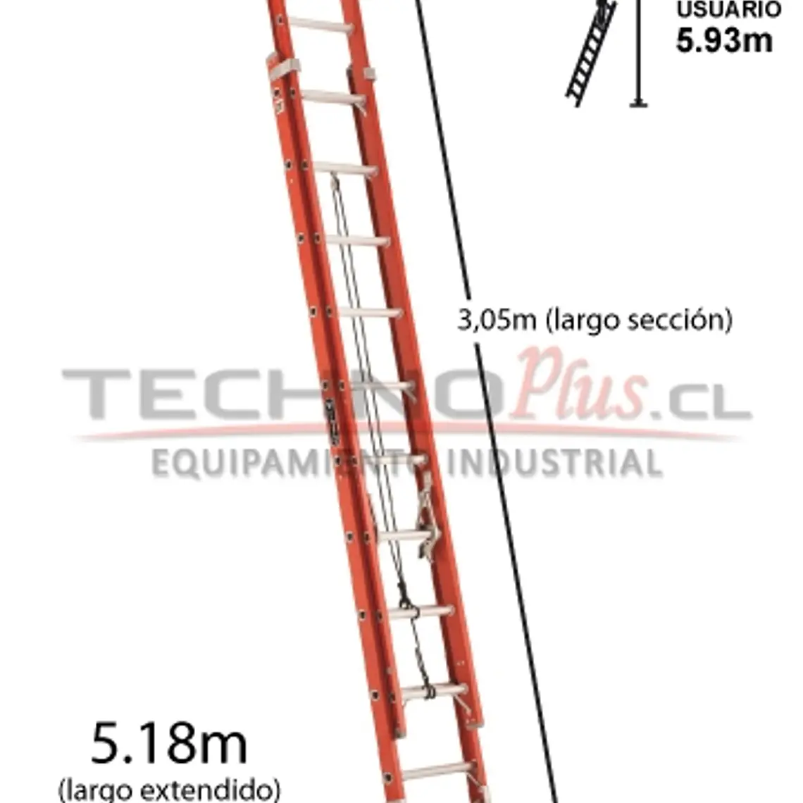 Esc. F. Vidrio Telesc. 5.18m 4