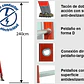 Esc. F. Vidrio Recta 2.44m - Miniatura 6