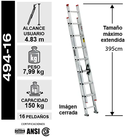 Esc.aluminioextension3.94m