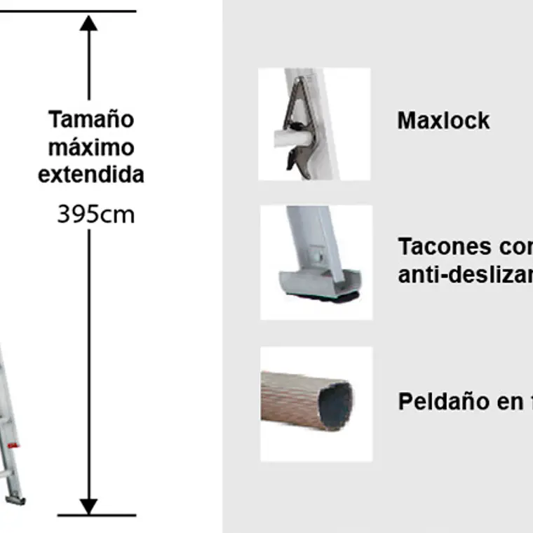 Esc.aluminioextension3.94m 4